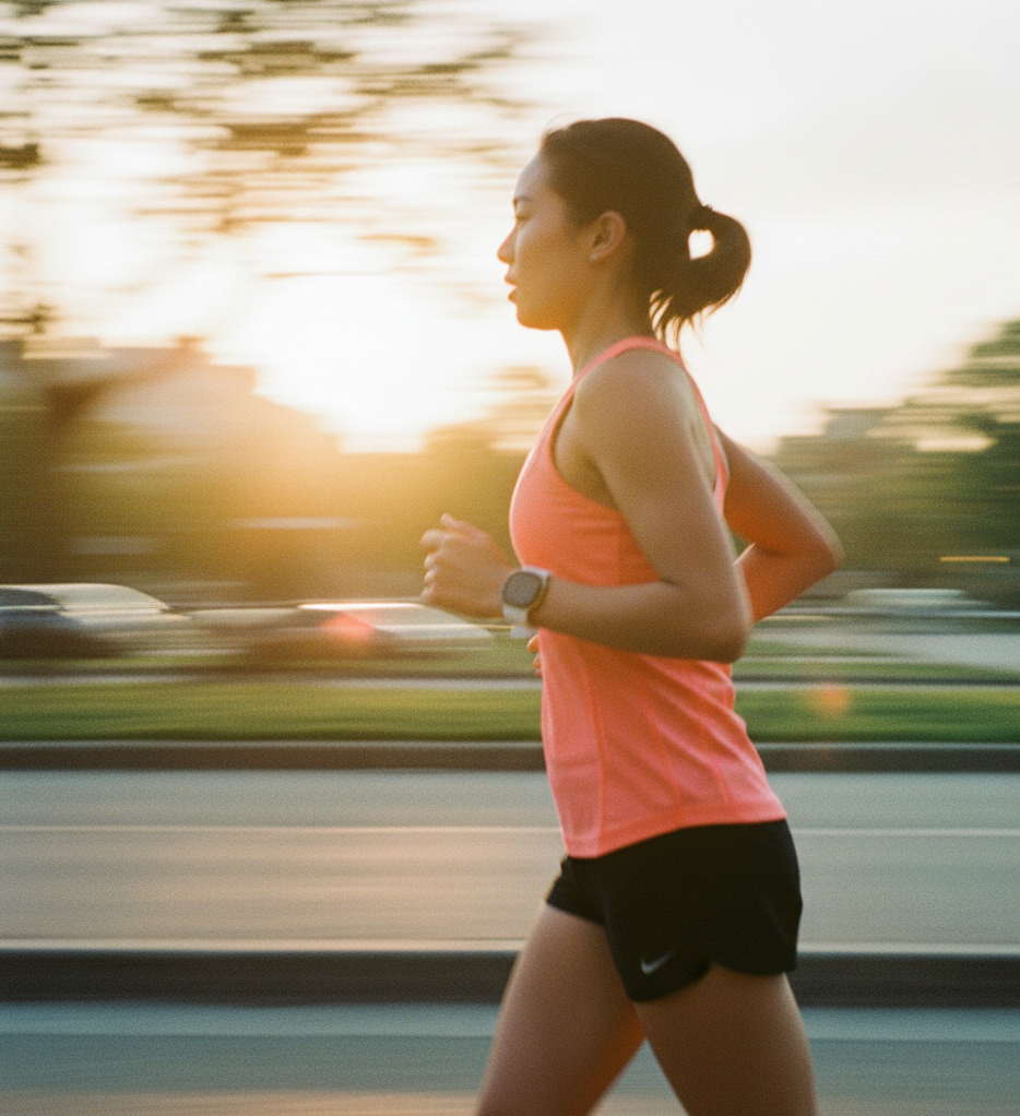 Runner training in varied weather conditions